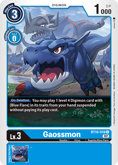 Gaossmon - BT10-018 - Common available at 401 Games Canada