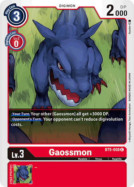 Gaossmon - BT5-008 - Common available at 401 Games Canada