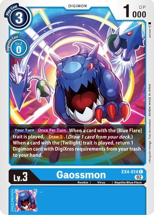 Gaossmon - EX4-014 - Common available at 401 Games Canada