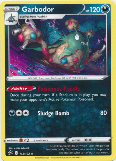 Garbodor - 118/192 - Rare available at 401 Games Canada