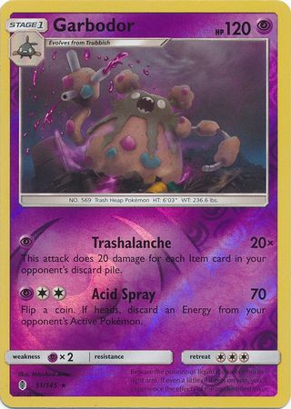 Garbodor - 51/145 - Rare - Reverse Holo available at 401 Games Canada