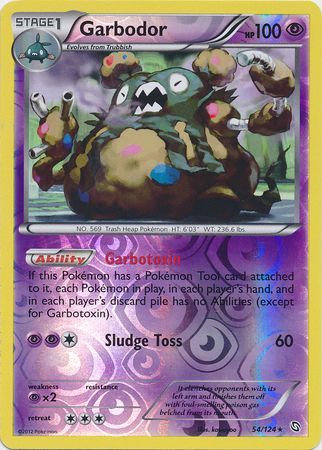 Garbodor - 54/124 - Holo Rare - Reverse Holo available at 401 Games Canada