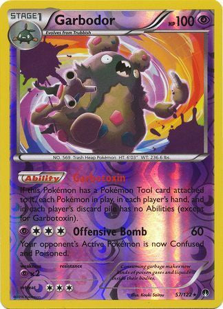 Garbodor - 57/122 - Holo Rare - Reverse Holo available at 401 Games Canada