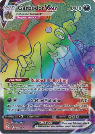 Garbodor VMAX - 216/203 - Hyper Rare available at 401 Games Canada