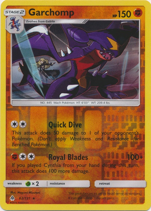 Garchomp - 62/131 - Holo Rare - Reverse Holo available at 401 Games Canada