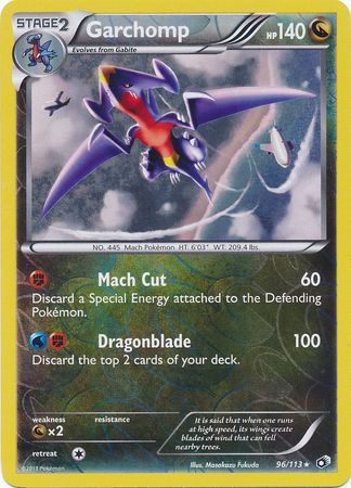 Garchomp - 96/113 - Holo Rare - Reverse Holo available at 401 Games Canada