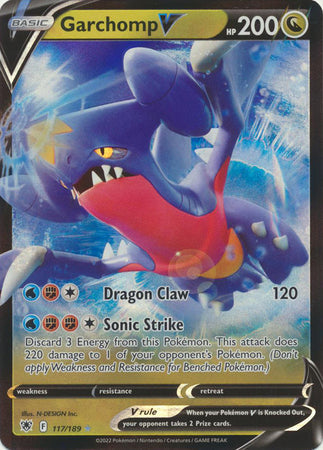 Garchomp V - 117/189 - Ultra Rare available at 401 Games Canada