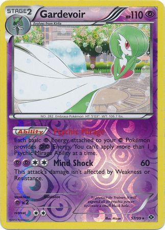 Gardevoir - 57/99 - Holo Rare - Reverse Holo available at 401 Games Canada