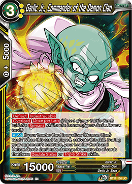 Garlic Jr., Commander of the Demon Clan - BT11-105 - Uncommon (FOIL) (Reprint) available at 401 Games Canada