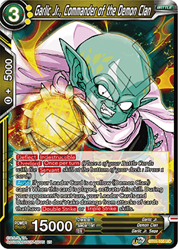 Garlic Jr., Commander of the Demon Clan - BT11-105 - Uncommon available at 401 Games Canada