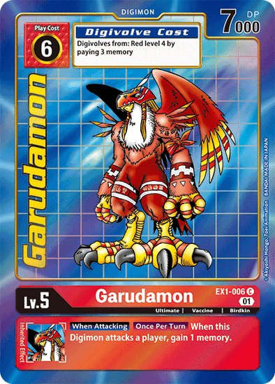 Garudamon (Alternate Art) - EX1-006 - Common available at 401 Games Canada