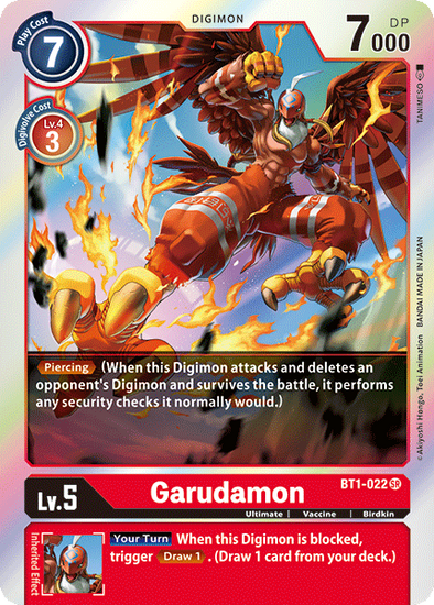 Garudamon - BT1-022 - Super Rare available at 401 Games Canada