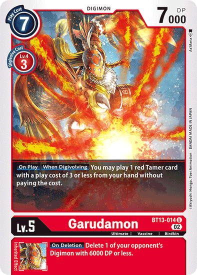 Garudamon - BT13-014 - Uncommon available at 401 Games Canada