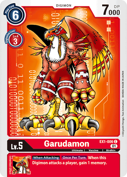 Garudamon - EX1-006 - Common available at 401 Games Canada
