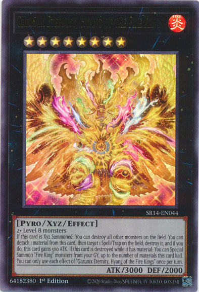 Garunix Eternity, Hyang of the Fire Kings - SR14-EN044 - Ultra Rare - 1st Edition available at 401 Games Canada