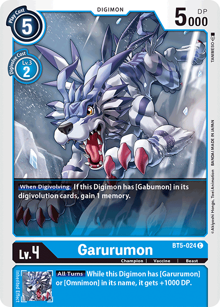 Garurumon - BT5-024 - Common available at 401 Games Canada