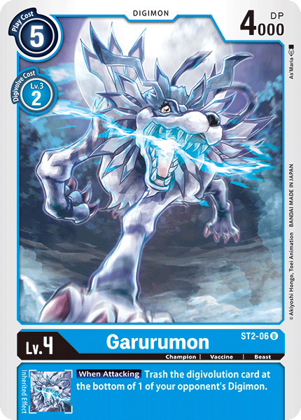 Garurumon - ST2-06 - Uncommon available at 401 Games Canada