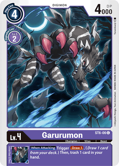 Garurumon - ST6-06 - Common available at 401 Games Canada