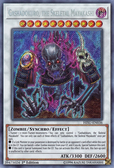 Gashadokuro, the Skeletal Mayakashi - HISU-EN036 - Secret Rare - 1st Edition available at 401 Games Canada