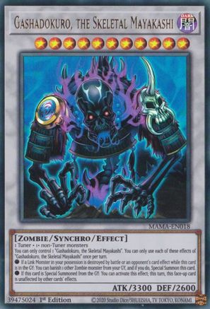 Gashadokuro, the Skeletal Mayakashi - MAMA-EN018 - Ultra Rare - 1st Edition available at 401 Games Canada