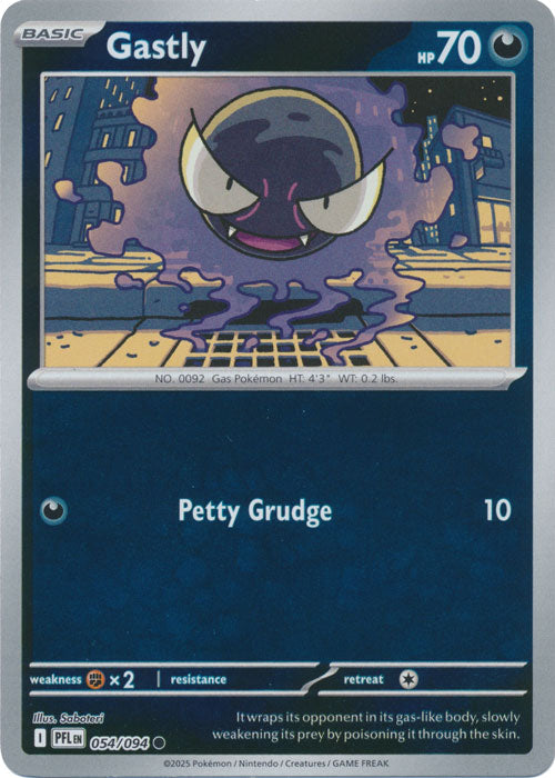 Gastly - 054/094 - Common - Reverse Holo