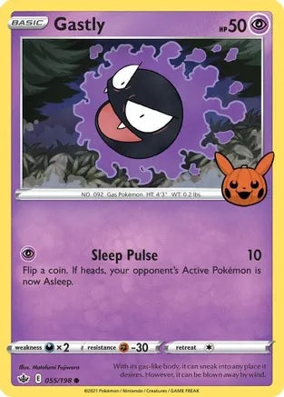 Gastly - 055/198 - Promo (Trick or Trade BOOster Bundle) available at 401 Games Canada