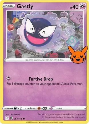 Gastly - 064/196 - Promo (Trick or Trade BOOster Bundle) available at 401 Games Canada