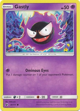 Gastly - 36/111 - Common available at 401 Games Canada