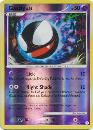 Gastly - 36/99 - Uncommon - Reverse Holo available at 401 Games Canada