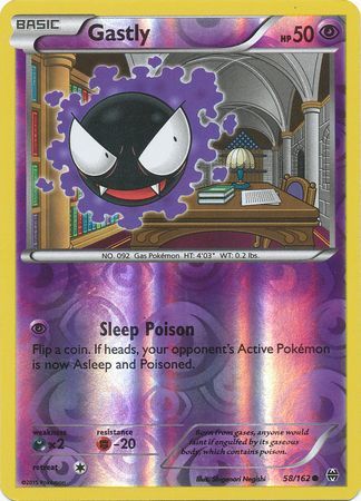 Gastly - 58/162 - Common - Reverse Holo available at 401 Games Canada