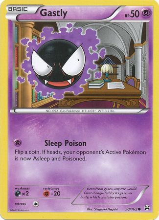 Gastly - 58/162 - Common available at 401 Games Canada