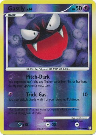 Gastly - 62/100 - Common - Reverse Holo available at 401 Games Canada