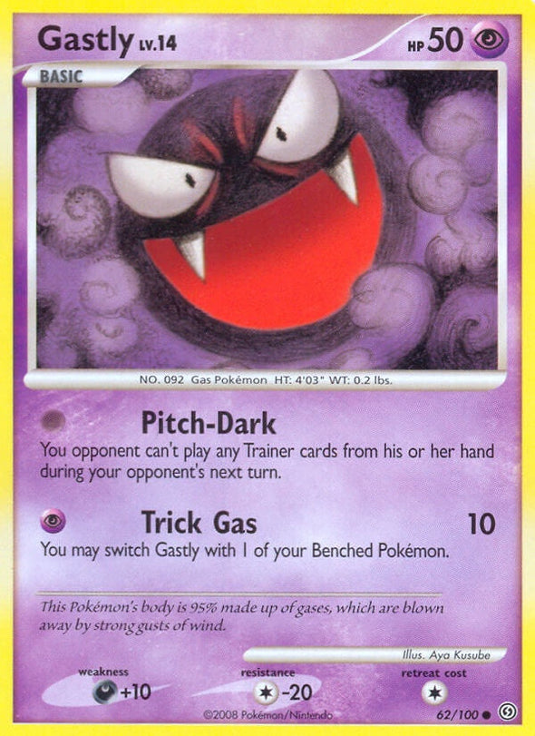 Gastly - 62/100 - Common available at 401 Games Canada