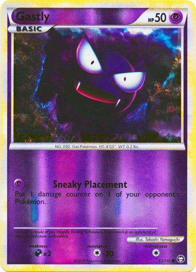 Gastly - 63/102 - Common - Reverse Holo available at 401 Games Canada