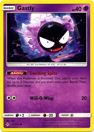 Gastly - 67/214 - Common available at 401 Games Canada