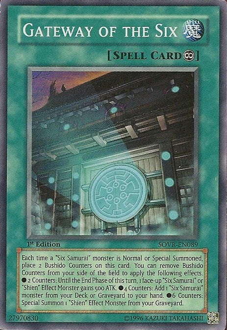 Gateway of the Six - SOVR-EN089 - Super Rare - 1st Edition available at 401 Games Canada