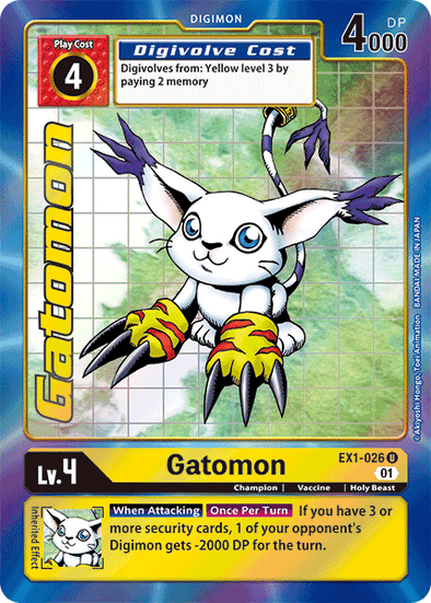 Gatomon (Alternate Art) - EX1-026 - Uncommon available at 401 Games Canada