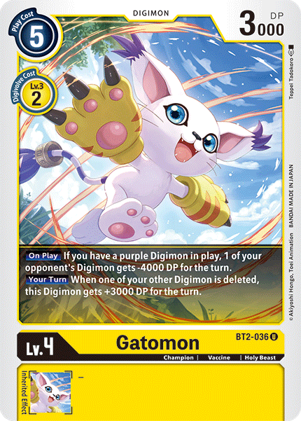 Gatomon - BT2-036 - Uncommon available at 401 Games Canada