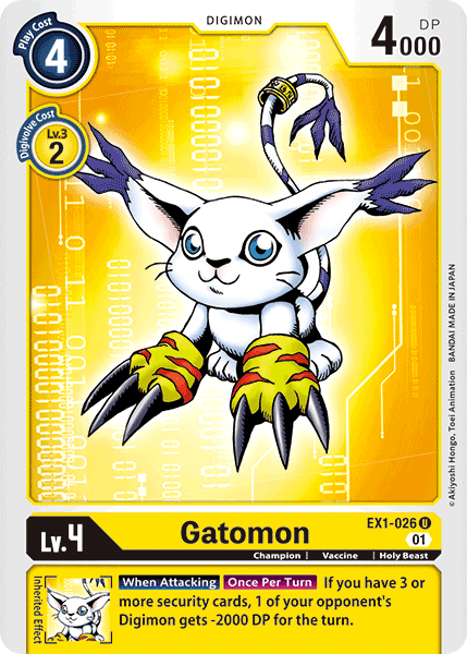 Gatomon - EX1-026 - Uncommon available at 401 Games Canada