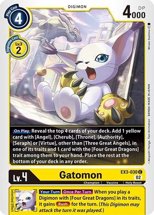 Gatomon (Revision Pack) - EX3-030 - Common available at 401 Games Canada