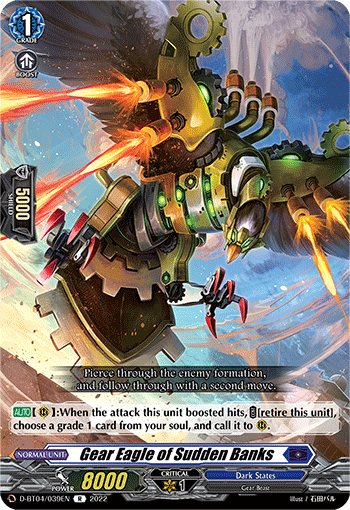 Gear Eagle of Sudden Banks - D-BT04/039 - Rare available at 401 Games Canada