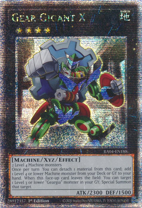 Gear Gigant X - RA04-EN188 - Quarter Century Secret Rare - 1st Edition
