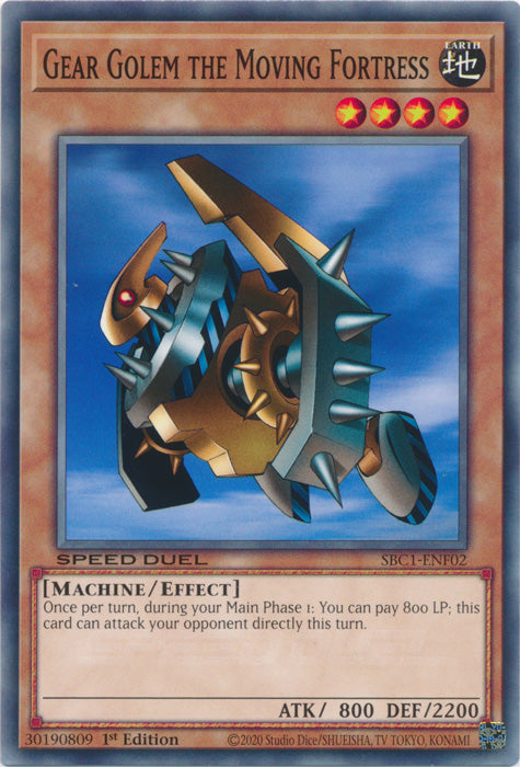 Gear Golem the Moving Fortress - SBC1-ENF02 - Common - 1st Edition available at 401 Games Canada