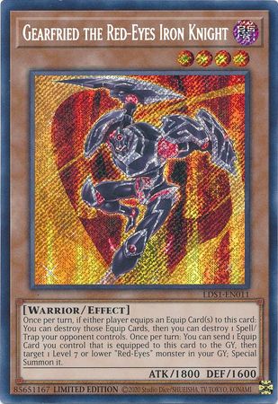 Gearfried the Red-Eyes Iron Knight - LDS1-EN011 - Secret Rare - Limited Edition available at 401 Games Canada