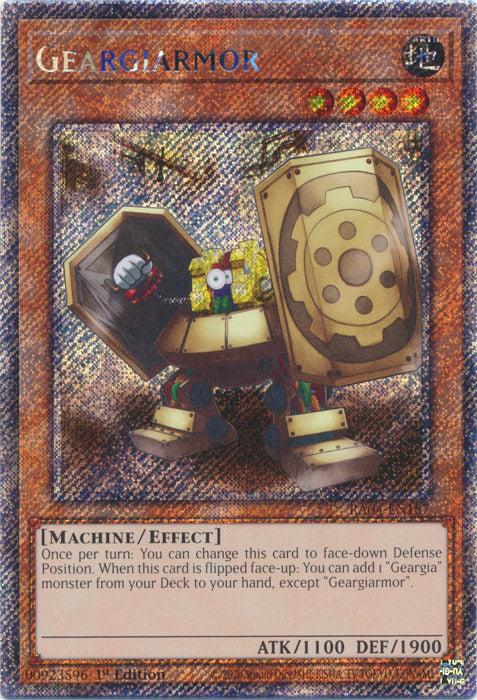 Geargiarmor (Platinum Secret Rare) - RA04-EN187 - Platinum Secret Rare - 1st Edition