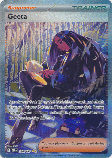 geeta pokemon trainer card New shuffle your deck Geeta SR Pokemon TCG, Toys