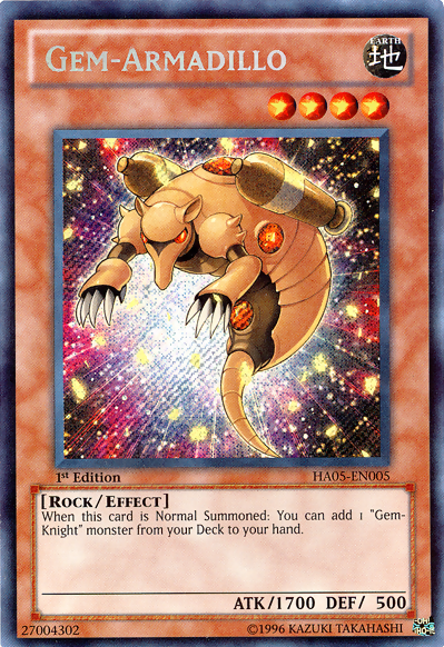 Gem-Armadillo - HA05-EN005 - Secret Rare - 1st Edition available at 401 Games Canada