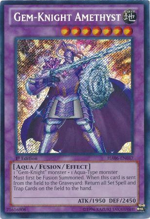 Gem-Knight Amethyst - HA06-EN047 - Secret Rare - 1st Edition available at 401 Games Canada