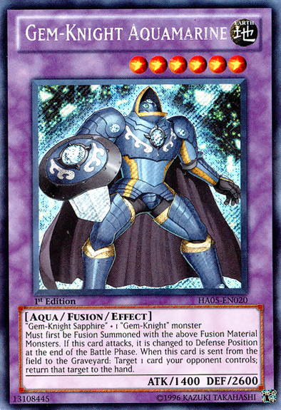 Gem-Knight Aquamarine - HA05-EN020 - Secret Rare - 1st Edition available at 401 Games Canada