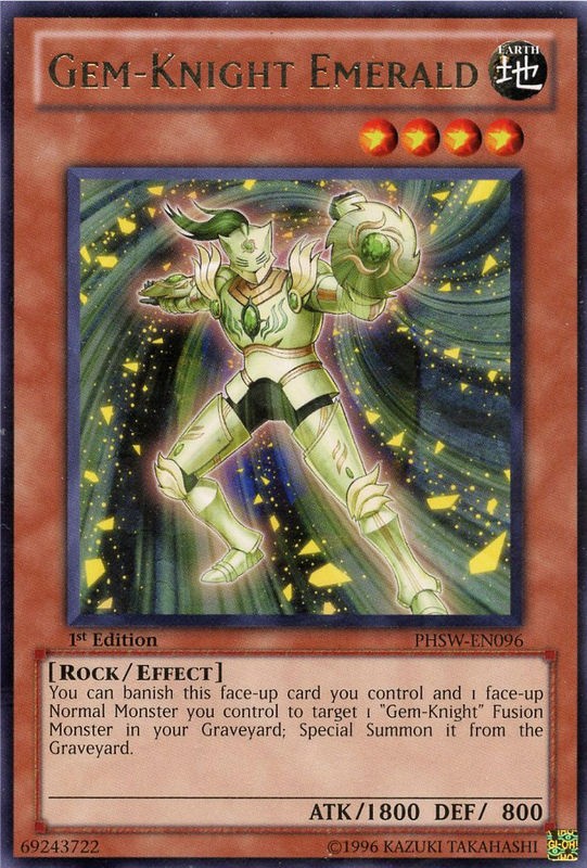 Gem-Knight Emerald - PHSW-EN096 - Rare - 1st Edition available at 401 Games Canada